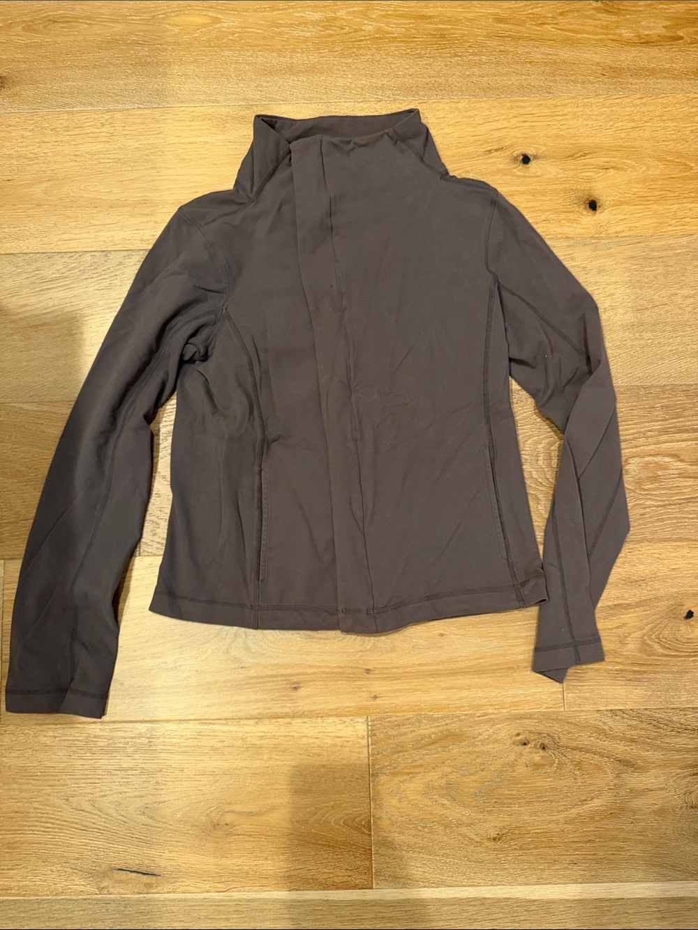 Beyond Yoga Taupe Utility Jacket with High Collar